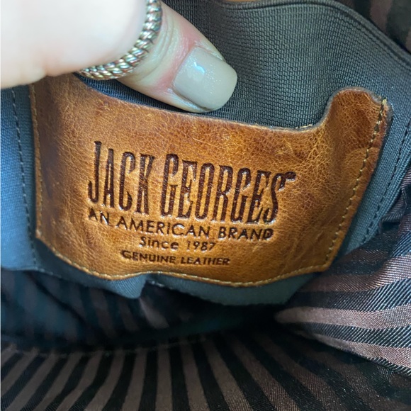 Jack Georges Leather Voyager Small Convertible Backpack - Picture 3 of 9